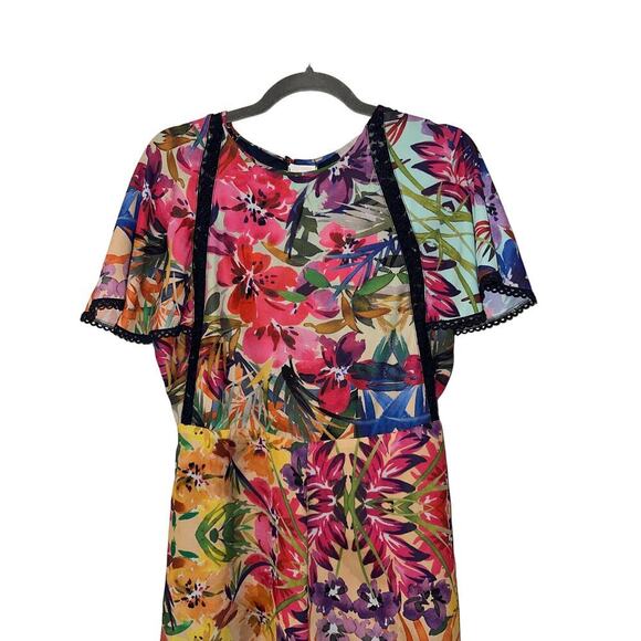 Chloe Oliver Anthropologie Floral Romper Size Small - Picture 2 of 8